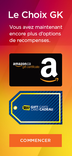 Le Choix GK: Vous avez maintenant encore plus d'options de recompenses.