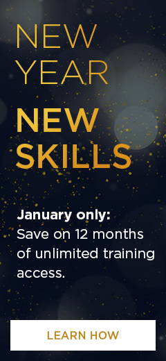 New Year, New Skills. January only: Save on 12 months of unlimited training access.